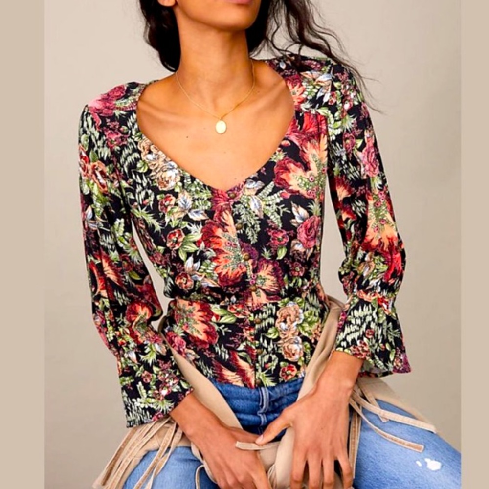 Anthropologie Maeve Percie Blouse Size XS